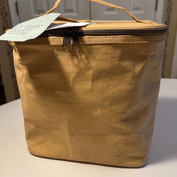 SoYoung Paper Lunch Poche, Natural Tan, Kraft Paper ORIGINAL design, NWT - Picture 2 of 13